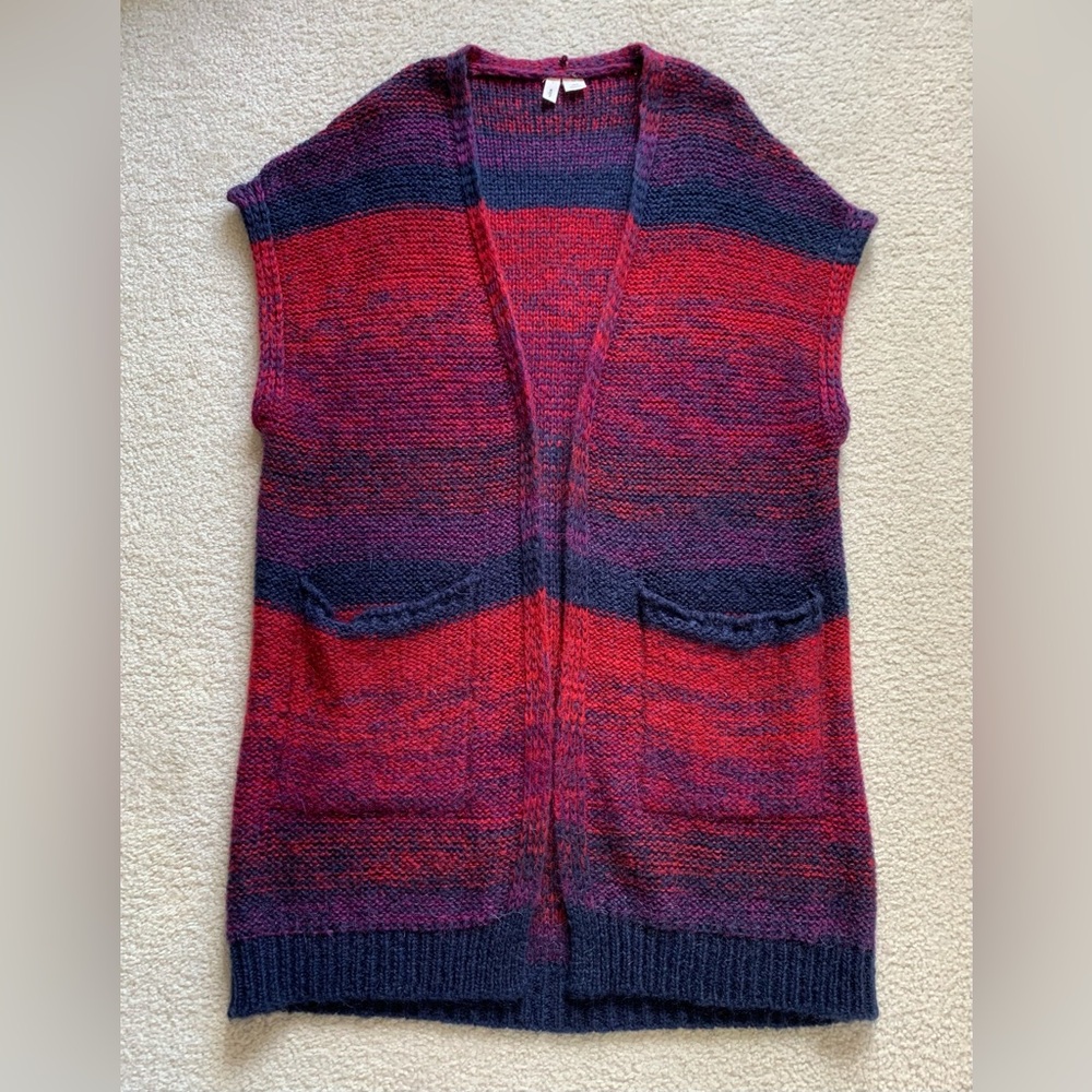 Moth Rinda Mohair Oversized Sleeveless Cardigan Wmns Sz XS/S Indie Cozy Layers